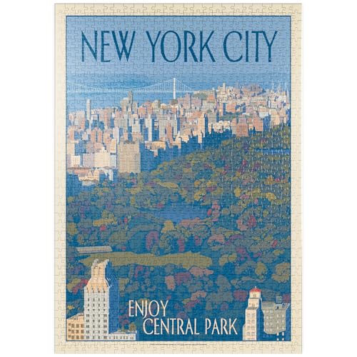 MyPuzzle New York City: Enjoy Central Park, Vintage Poster - Premium 1000 Teile Puzzle - MyPuzzle Sonderkollektion von Anderson Design Group MyPuzzle New York City: Enjoy Central Park, Vintage Poster - Premium 1000 Teile Puzzle - MyPuzzle Sonderkollektion von Anderson Design Group von MyPuzzle.com
