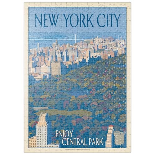 MyPuzzle New York City: Enjoy Central Park, Vintage Poster - Premium 500 Teile Puzzle - MyPuzzle Sonderkollektion von Anderson Design Group MyPuzzle New York City: Enjoy Central Park, Vintage Poster - Premium 500 Teile Puzzle - MyPuzzle Sonderkollektion von Anderson Design Group von MyPuzzle.com