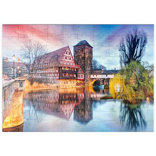MyPuzzle Nürnberg im Sonnenlicht - Premium 100 Teile Puzzle - MyPuzzle Sonderkollektion von Puzzle Galaxy von MyPuzzle.com