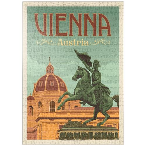 Österreich: Wien, Vintage Poster - Premium 1000 Teile Puzzle - MyPuzzle Sonderkollektion von Anderson Design Group von MyPuzzle.com
