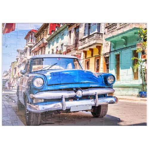 MyPuzzle Oldtimer in Havanna, Kuba - Premium 100 Teile Puzzle - MyPuzzle Sonderkollektion von Puzzle Galaxy von MyPuzzle.com