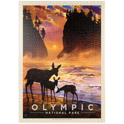 MyPuzzle Olympic National Park: Magical Moment, Vintage Poster - Premium 1000 Teile Puzzle - MyPuzzle Sonderkollektion von Anderson Design Group MyPuzzle Olympic National Park: Magical Moment, Vintage Poster - Premium 1000 Teile Puzzle - MyPuzzle Sonderkollektion von Anderson Design Group von MyPuzzle.com