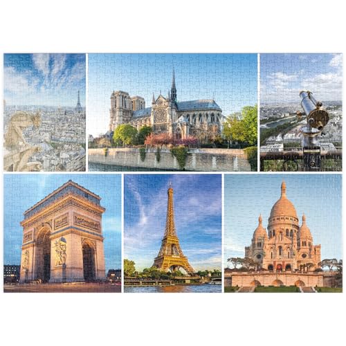MyPuzzle Paris - Notre Dame, Eiffelturm und Sacre Coeur - Premium 1000 Teile Puzzle - MyPuzzle Sonderkollektion von Starnberger Spiele MyPuzzle Paris - Notre Dame, Eiffelturm und Sacre Coeur - Premium 1000 Teile Puzzle - MyPuzzle Sonderkollektion von Starnberger Spiele von MyPuzzle.com