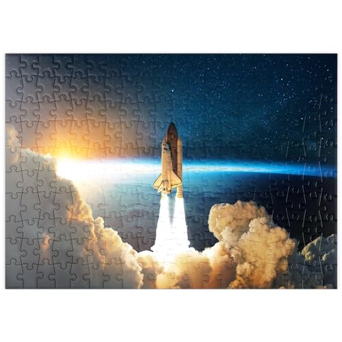 Raumfähre startet in den Weltraum - Premium 200 Teile Puzzle - MyPuzzle Sonderkollektion von Puzzle Galaxy von MyPuzzle.com