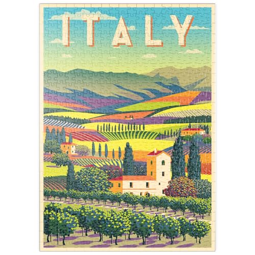 MyPuzzle Romantische ländliche Landschaft, Italien, Art Deco Style Vintage Poster, Illustration - Premium 500 Teile Puzzle - MyPuzzle Sonderkollektion von Puzzle Galaxy MyPuzzle Romantische ländliche Landschaft, Italien, Art Deco Style Vintage Poster, Illustration - Premium 500 Teile Puzzle - MyPuzzle Sonderkollektion von Puzzle Galaxy von MyPuzzle.com