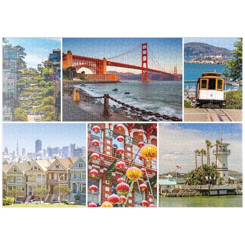 MyPuzzle San Francisco - Golden Gate Bridge und Lombard Street - Premium 1000 Teile Puzzle - MyPuzzle Sonderkollektion von Starnberger Spiele MyPuzzle San Francisco - Golden Gate Bridge und Lombard Street - Premium 1000 Teile Puzzle - MyPuzzle Sonderkollektion von Starnberger Spiele von MyPuzzle.com