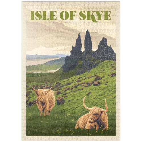 MyPuzzle Schottland: Isle of Skye, Vintage Poster - Premium 1000 Teile Puzzle - MyPuzzle Sonderkollektion von Anderson Design Group MyPuzzle Schottland: Isle of Skye, Vintage Poster - Premium 1000 Teile Puzzle - MyPuzzle Sonderkollektion von Anderson Design Group von MyPuzzle.com