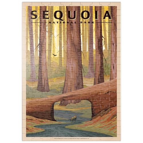 MyPuzzle Sequoia National Park - Tunnel Log, Vintage Travel Poster - Premium 200 Teile Puzzle - MyPuzzle Sonderkollektion von Havana Puzzle Company MyPuzzle Sequoia National Park - Tunnel Log, Vintage Travel Poster - Premium 200 Teile Puzzle - MyPuzzle Sonderkollektion von Havana Puzzle Company von MyPuzzle.com