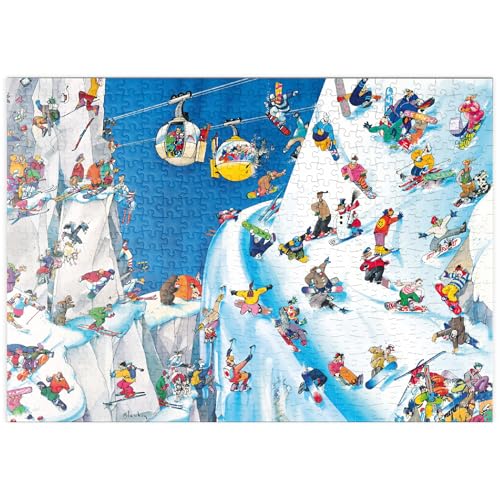 MyPuzzle Snowboards - Blachon - Cartoon Classics - Premium 500 Teile Puzzle - MyPuzzle Sonderkollektion von Heye Puzzle von MyPuzzle.com