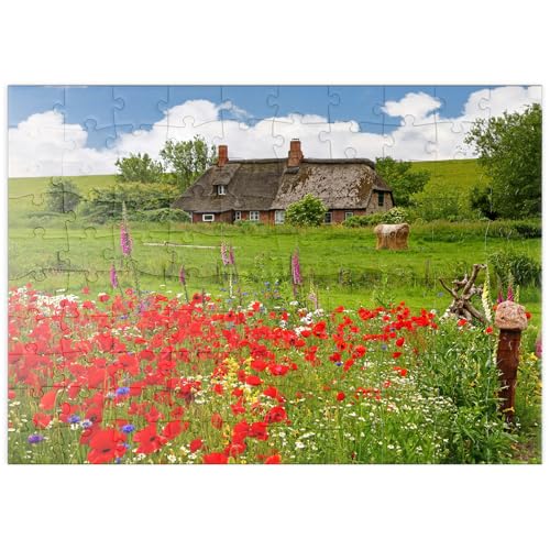 MyPuzzle Sommerwiese mit Mohnblumen und Bauernkate bei Westerhever - Premium 100 Teile Puzzle - MyPuzzle Sonderkollektion von Puzzle Galaxy MyPuzzle Sommerwiese mit Mohnblumen und Bauernkate bei Westerhever - Premium 100 Teile Puzzle - MyPuzzle Sonderkollektion von Puzzle Galaxy von MyPuzzle.com