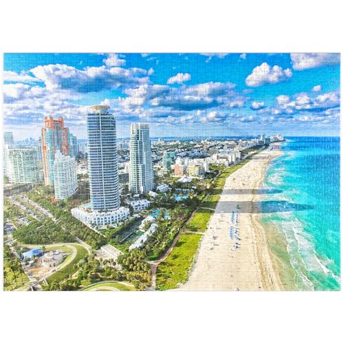 MyPuzzle South Beach, Miami Beach, Florida, USA - Premium 1000 Teile Puzzle - MyPuzzle Sonderkollektion von Puzzle Galaxy von MyPuzzle.com