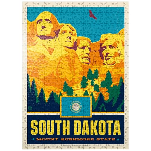 South Dakota Mount Rushmore State - Premium 1000 Teile Puzzle für Erwachsene von MyPuzzle.com