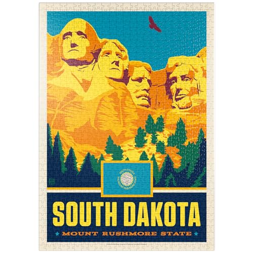 MyPuzzle South Dakota: Mount Rushmore State - Premium 1000 Teile Puzzle - MyPuzzle Sonderkollektion von Anderson Design Group von MyPuzzle.com