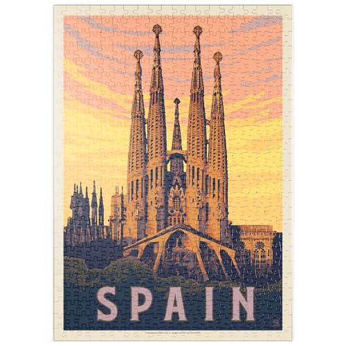 MyPuzzle Spain: Familia Sagrada, Vintage Poster - Premium 500 Teile Puzzle - MyPuzzle Sonderkollektion von Anderson Design Group MyPuzzle Spain: Familia Sagrada, Vintage Poster - Premium 500 Teile Puzzle - MyPuzzle Sonderkollektion von Anderson Design Group von MyPuzzle.com