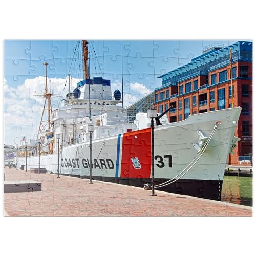 Taney (WHEC–37) Coast Guard Schiff im Maritimen Museum in Baltimore, Maryland - Premium 100 Teile Puzzle - MyPuzzle Sonderkollektion von Puzzle Galaxy von MyPuzzle.com