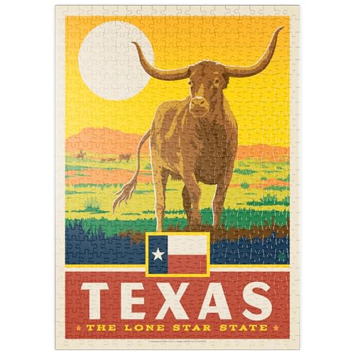 MyPuzzle Texas: The Lone Star State, State Pride Vintage Poster - Premium 500 Teile Puzzle - MyPuzzle Sonderkollektion von Anderson Design Group MyPuzzle Texas: The Lone Star State, State Pride Vintage Poster - Premium 500 Teile Puzzle - MyPuzzle Sonderkollektion von Anderson Design Group von MyPuzzle.com
