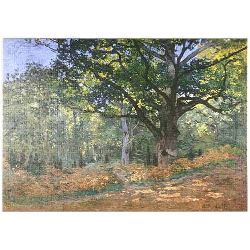 MyPuzzle The Bodmer Oak, Fontainebleau Forest (1865) by Claude Monet - Premium 1000 Teile Puzzle - MyPuzzle Sonderkollektion von Æpyornis von MyPuzzle.com