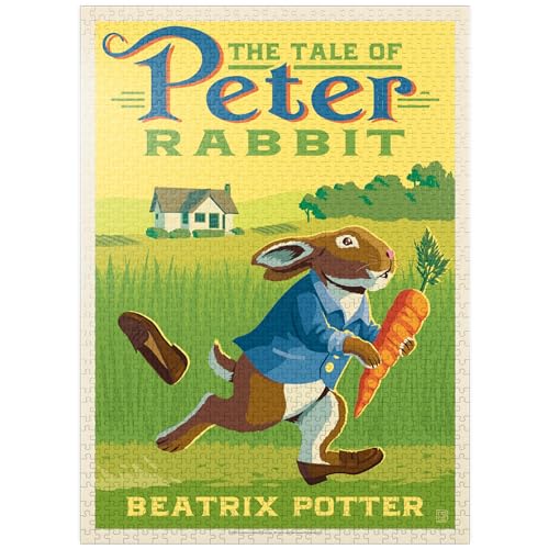 The Tale of Peter Rabbit: Beatrix Potter, Vintage-Poster – Premium 1000 Teile Puzzle für Erwachsene von MyPuzzle.com