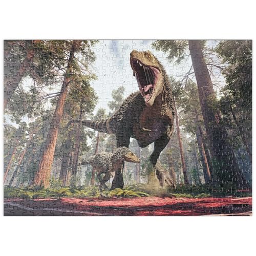 MyPuzzle Tyrannosaurus Rex und Sein Jungtier - Premium 500 Teile Puzzle - MyPuzzle Sonderkollektion von Puzzle Galaxy MyPuzzle Tyrannosaurus Rex und Sein Jungtier - Premium 500 Teile Puzzle - MyPuzzle Sonderkollektion von Puzzle Galaxy von MyPuzzle.com