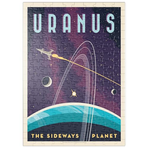 Uranus: Der schräge Planet, Vintage Poster - Premium 200 Teile Puzzle - MyPuzzle Sonderkollektion von Anderson Design Group von MyPuzzle.com