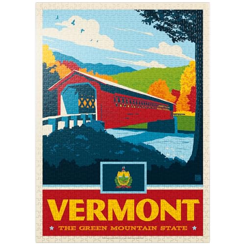 Vermont: The Green Mountain State - Premium 1000 Teile Puzzle für Erwachsene von MyPuzzle.com