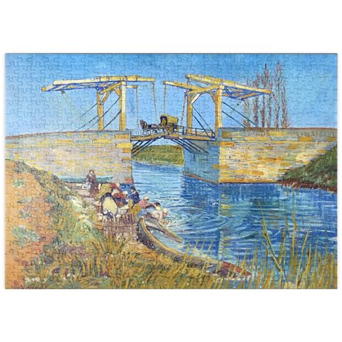 MyPuzzle Vincent Van Gogh's The Langlois Bridge at Arles with Women Washing (1888) - Premium 500 Teile Puzzle - MyPuzzle Sonderkollektion von Æpyornis von MyPuzzle.com