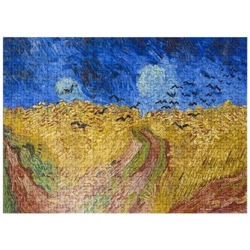 Vincent Van Goghs Wheatfield with Crows 1890 - Premium 500 Teile Puzzle für Erwachsene von MyPuzzle.com