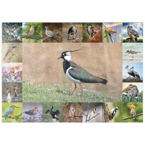 MyPuzzle Vögel des Jahres - Collage Nr.9 - Hauptmotiv: Kiebitz - Premium 500 Teile Puzzle - MyPuzzle Sonderkollektion von Starnberger Spiele von MyPuzzle.com