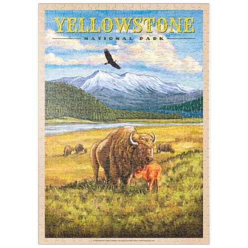 MyPuzzle Yellowstone National Park - Hayden Valley Bisons, Vintage Travel Poster - Premium 500 Teile Puzzle - MyPuzzle Sonderkollektion von Havana Puzzle Company MyPuzzle Yellowstone National Park - Hayden Valley Bisons, Vintage Travel Poster - Premium 500 Teile Puzzle - MyPuzzle Sonderkollektion von Havana Puzzle Company von MyPuzzle.com