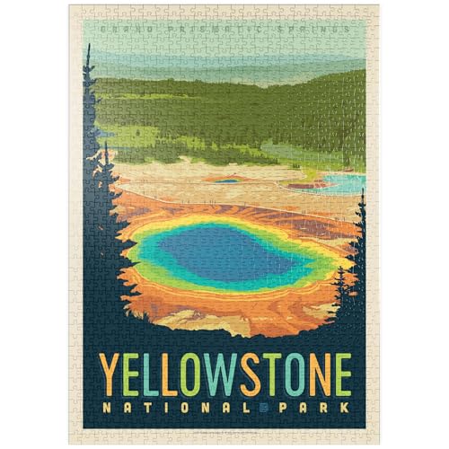 MyPuzzle Yellowstone National Park: Grand Prismatic Springs - Premium 1000 Teile Puzzle - MyPuzzle Sonderkollektion von Anderson Design Group von MyPuzzle.com