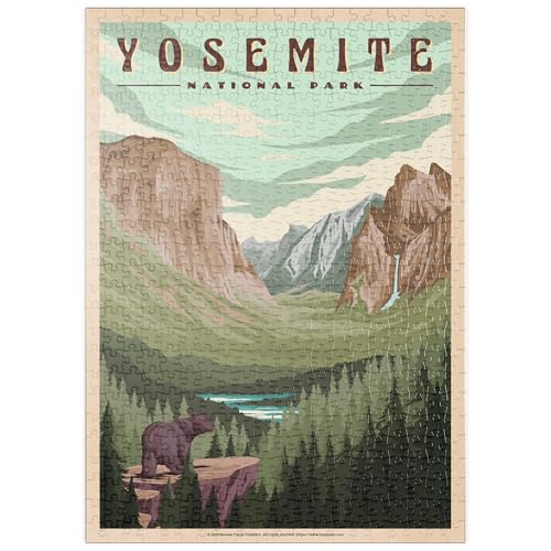 MyPuzzle Yosemite National Park - Yosemite Valley, Vintage Travel Poster - Premium 500 Teile Puzzle - MyPuzzle Sonderkollektion von Havana Puzzle Company MyPuzzle Yosemite National Park - Yosemite Valley, Vintage Travel Poster - Premium 500 Teile Puzzle - MyPuzzle Sonderkollektion von Havana Puzzle Company von MyPuzzle.com