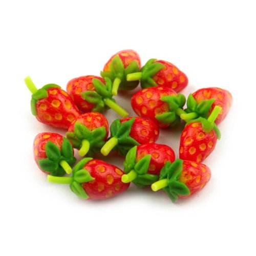 MyTinyWorld 5 X Puppenhaus Miniatur Handgemachte Erdbeeren MyTinyWorld 5 X Puppenhaus Miniatur Handgemachte Erdbeeren von MyTinyWorld