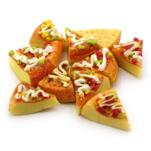 MyTinyWorld 9 X Puppenhaus Miniatur Pizza Stil Kuchenscheiben von MyTinyWorld