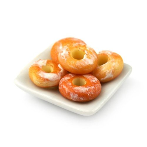 MyTinyWorld Miniatur Weiß Glasierter Ring Donuts auf Rechteckiger Teller MyTinyWorld Miniatur Weiß Glasierter Ring Donuts auf Rechteckiger Teller von MyTinyWorld