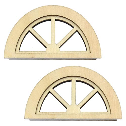 MyTinyWorld Paar Puppenhaus Miniatur Holz Halbmond Fenster MyTinyWorld Paar Puppenhaus Miniatur Holz Halbmond Fenster von MyTinyWorld