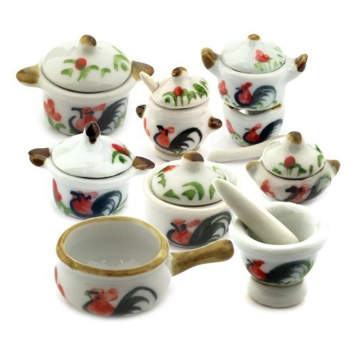 MyTinyWorld Puppenhaus Keramik Hahn 8 Stück Kochen Und Service-Set MyTinyWorld Puppenhaus Keramik Hahn 8 Stück Kochen Und Service-Set von MyTinyWorld