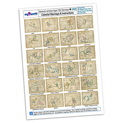 MyTinyWorld Puppenhaus Komplettset Alter Stern Karten 1800S A4 Wert Folie MyTinyWorld Puppenhaus Komplettset Alter Stern Karten 1800S A4 Wert Folie von MyTinyWorld