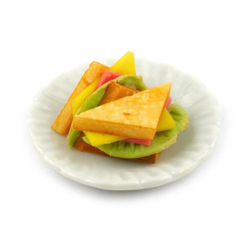 MyTinyWorld Miniatur Sandwiches - Käse und Schinken Salat - Realistisch, Weiß, Gelb, Rosa, Grün, Kunststoff, Essen, Maßstab 1:14, Für Erwachsene, 22 mm, Puppenhaus Zubehör MyTinyWorld Miniatur Sandwiches - Käse und Schinken Salat - Realistisch, Weiß, Gelb, Rosa, Grün, Kunststoff, Essen, Maßstab 1:14, Für Erwachsene, 22 mm, Puppenhaus Zubehör von MyTinyWorld