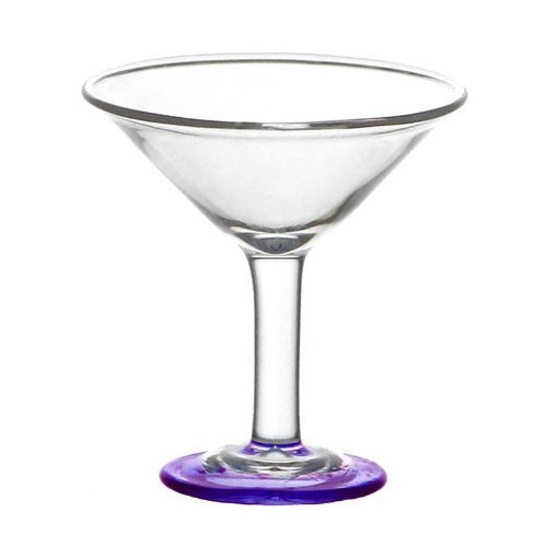 MyTinyWorld Puppenhaus Miniatur Handgefertigt Classic Martini Glas mit Lila Basis von MyTinyWorld