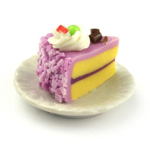 MyTinyWorld Puppenhaus Miniatur Pink Glasur Einzelne Drachenfrucht und Frisch Kuchenstück MyTinyWorld Puppenhaus Miniatur Pink Glasur Einzelne Drachenfrucht und Frisch Kuchenstück von MyTinyWorld