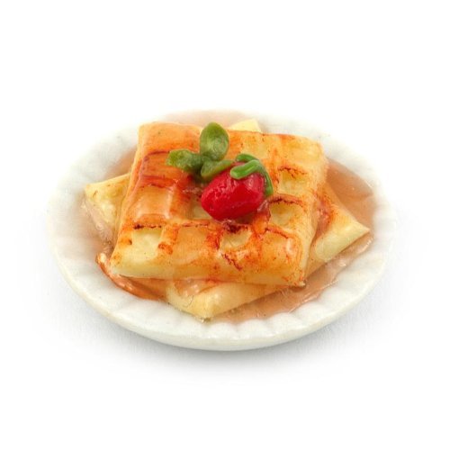 MyTinyWorld Puppenhaus Miniatur Waffeln mit Ahorn Sirup und EIN Frisch Erdbeere von MyTinyWorld