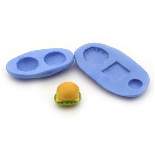 mytinyworld Puppenhaus Miniatur 5 Teil Cheeseburger aus wiederverwendbar Silikonform mytinyworld Puppenhaus Miniatur 5 Teil Cheeseburger aus wiederverwendbar Silikonform von MyTinyWorld