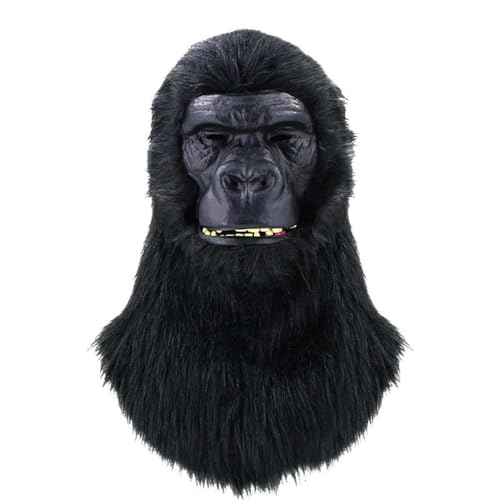 Kostüm Cosplays Tier mit Haaren Dress Up Für Party Halloween Gorillas Neuheit Affe Orang-Utan Schimpanse Tier Kopf Gorillas Neuheit Affe Gruselige Gorillas Kopf von Myazs