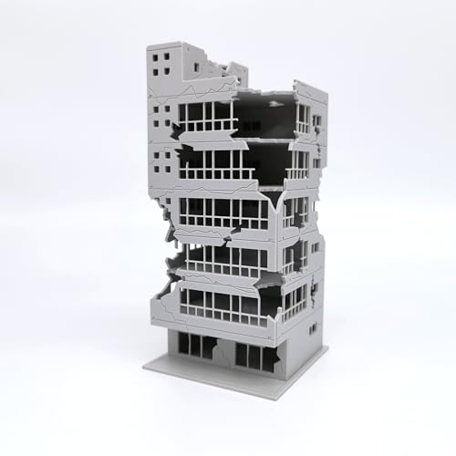 Mycity 1:144,1:100Railway Scenic City War Beschädigte und verlassene Bürogebäude Bauszene N Gauge (1/100) von Mycity