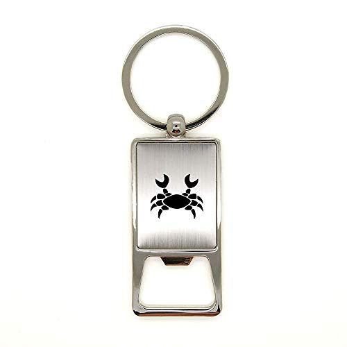 Schlüsselanhänger aus gebürstetem Aluminium, Krebs, Flaschenöffner, Lasergravur, einfarbig Schlüsselanhänger aus gebürstetem Aluminium, Krebs, Flaschenöffner, Lasergravur, einfarbig von Mygoodprice