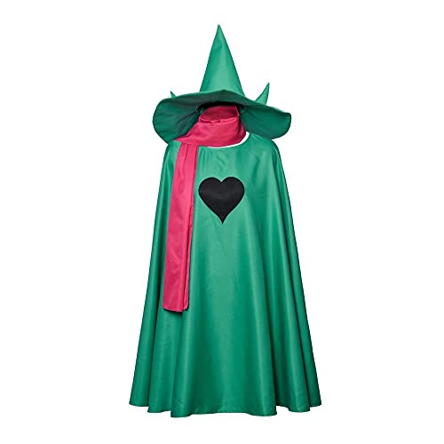 Deltarune Ralsei Cosplay Kostüm Erwachsene Ralsei Cape mit Mütze und Schal Outfit Deltarune Ralsei Cosplay Kostüm Erwachsene Ralsei Cape mit Mütze und Schal Outfit von MyheroCos