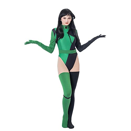 Villains Shego Cosplay Kostüm Damen Shego Body mit Handschuhen Strümpfe-XXXL Villains Shego Cosplay Kostüm Damen Shego Body mit Handschuhen Strümpfe-XXXL von MyheroCos