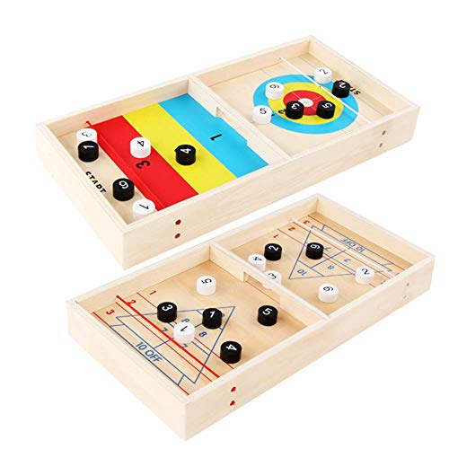 Myhoomowe Bola Hielo 2 en 1 Tablero Bola Que Se Encrespa del Tejo del Juego RáPido del Disco la Juego Batalla Escritorio Entretenimiento Juego Juguetes para NiñOs von Myhoomowe