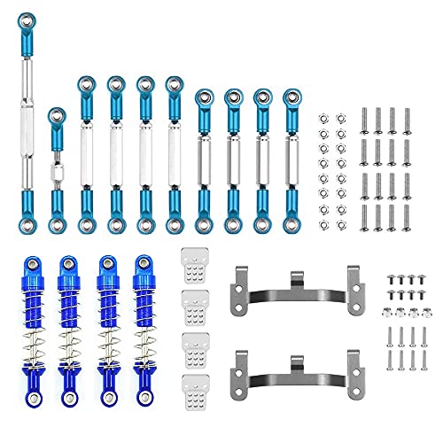 Myingaou Metall Lenkstange Zug Stangen Halterungen StoßDäMpfer Satz für WPL C14 C24 C24-1 1/16 RC Auto Upgrade Teile,5 von Myingaou