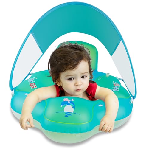 Myir JUN Schwimmring Baby mit Markise Schwimmring Baby mit Rückenlehne Aufblasbare Baby Schwimmsitz Schwimmhilfe Swimtrainer Schwimmtrainer Kinder Kleinkind Schwimmreifen Float Myir JUN Schwimmring Baby mit Markise Schwimmring Baby mit Rückenlehne Aufblasbare Baby Schwimmsitz Schwimmhilfe Swimtrainer Schwimmtrainer Kinder Kleinkind Schwimmreifen Float von Myir JUN